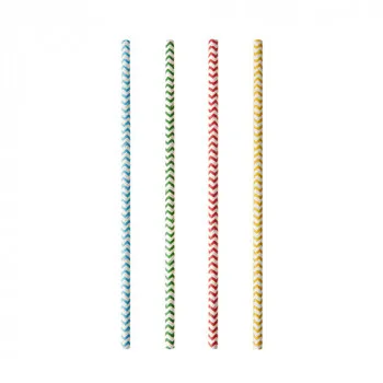 Papieren rietjes 20cm / 6mm 1000st