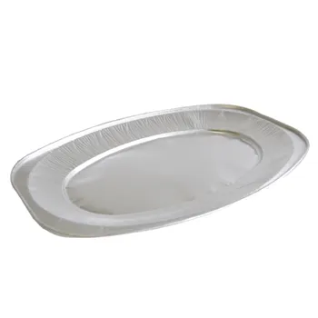 Aluminium schaal ovaal 35cm 10 stuks