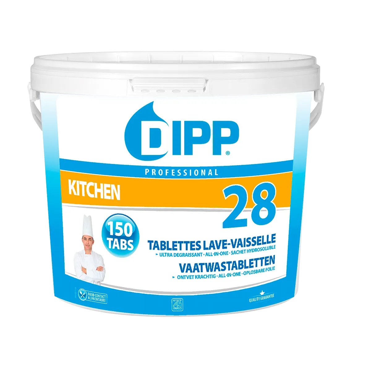 DIPP No. 28 Vaatwas Tabeletten Emmer 150st