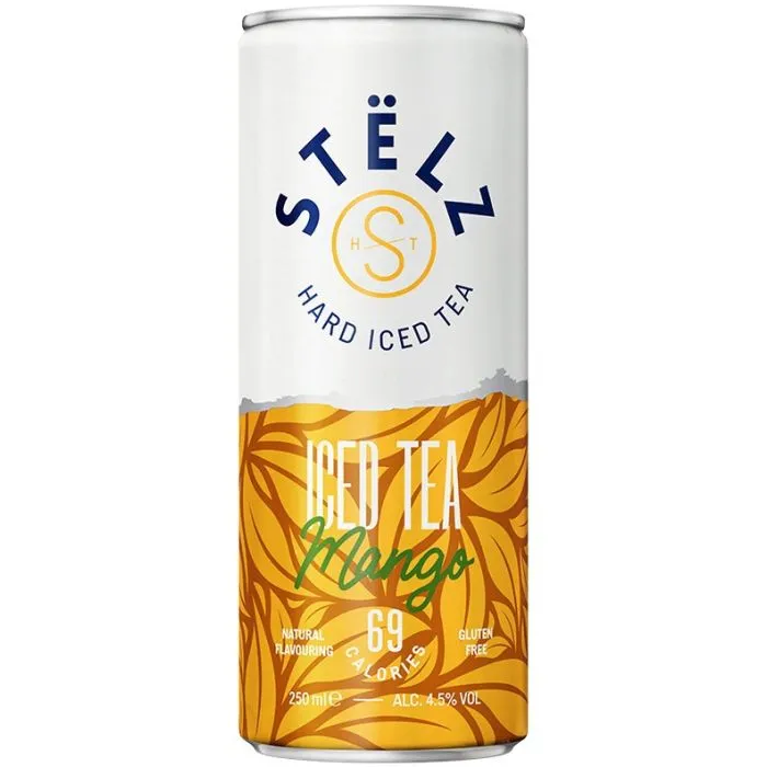 Stelz Hard Iced Tea Mango blik 12x 25cl