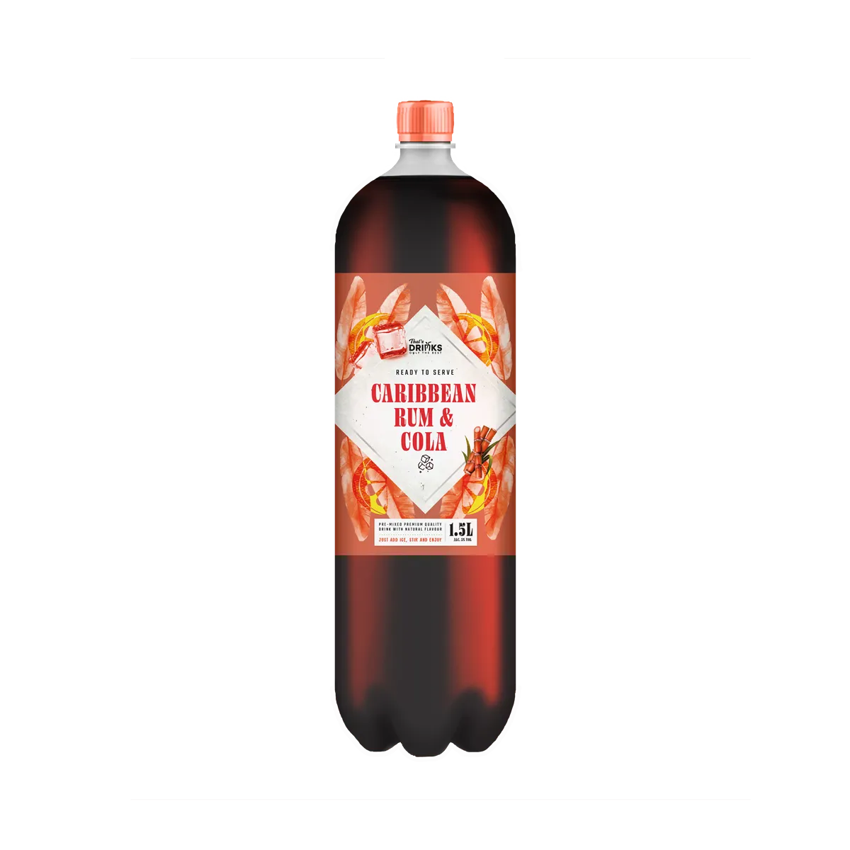 That`s Drinks Carribean Rum / Cola fles 150cl