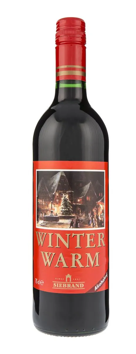 Winterwarm Glühwein Acl.vrij fles 75cl