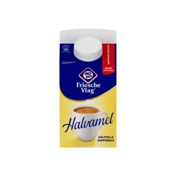 Friesche Vlag Halvalmel Koffiemelk doos a 18x 455ml