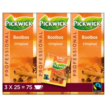 Pickwick Theezakjes Rooibos 3x 25x 2gr