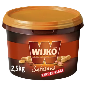 Wijko Saté saus kant-en-klaar, emmer 2,5 kg