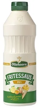 Oliehoorn Fritesaus 25% Tube 900ml