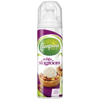 Campina Slagroom echte spuitbus 12x 250gr